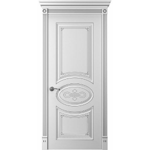 Дверь Прима 7 ПГ патина серебро