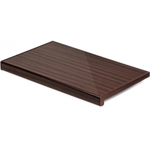 Подоконник Кристаллит Махагон глянцевый