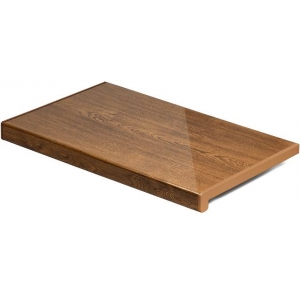 Подоконник Кристаллит Золотой Дуб глянцевый