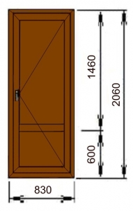Алюминиевая входная дверь