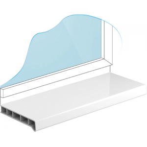 Подоконник Меллер Белый глянцевый