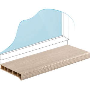 Подоконник Меллер Горная Лиственница матовый