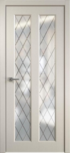 Межкомнатная дверь Корона К14 ДО гравировка Romb