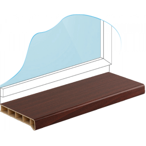 Подоконник Меллер Махагони матовый