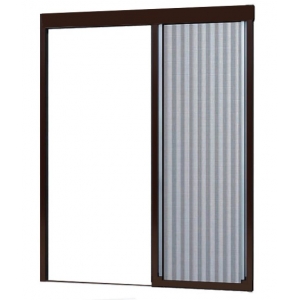 Москитная сетка плиссе (гармошка) коричневая 1900х800 мм