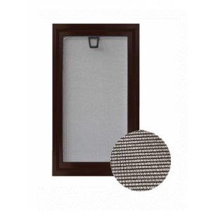 Вставная москитная сетка коричневая 1300х600 мм с полотном Антипыль / Антипыльца