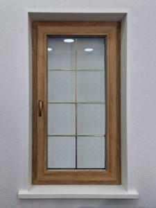 Пластиковое окно Veka Softline 82 белое, ламинация изнутри, 1400x740 мм