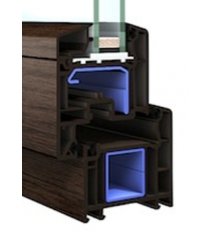 Окна Veka Softline 70, окрашенные в массе