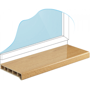 Подоконник Меллер Светлый дуб глянцевый