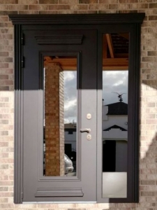 Входная дверь Онега ТЕРМО БМ1 с окном (терморазрыв)