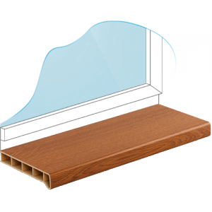 Подоконник Меллер Золотой дуб матовый